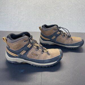 Keen Kids Boys Targhee Mid Waterproof Boots Youth Size 5 Hiking Shoes,Comfort